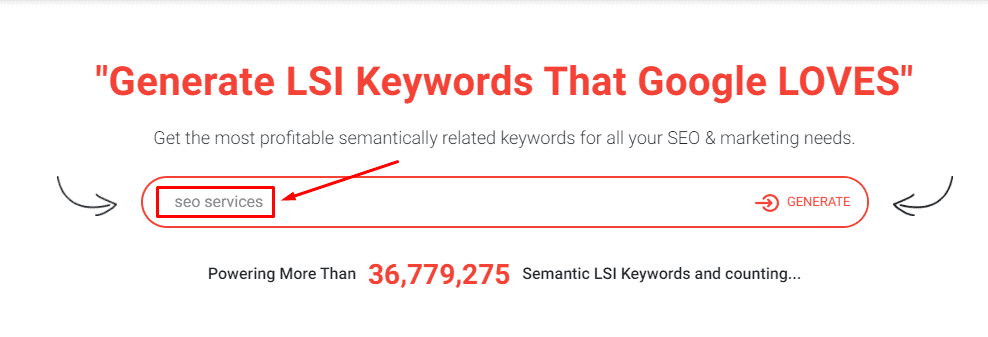 LSI keywords generation