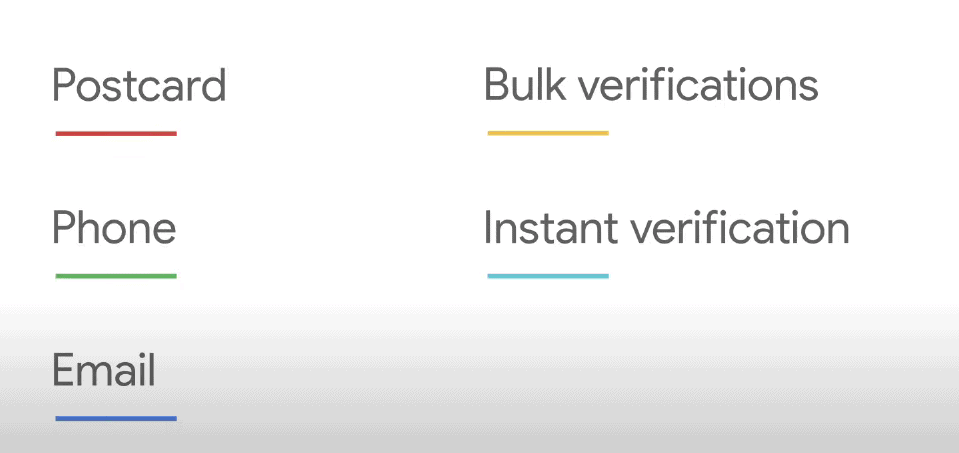 process for GMB verification