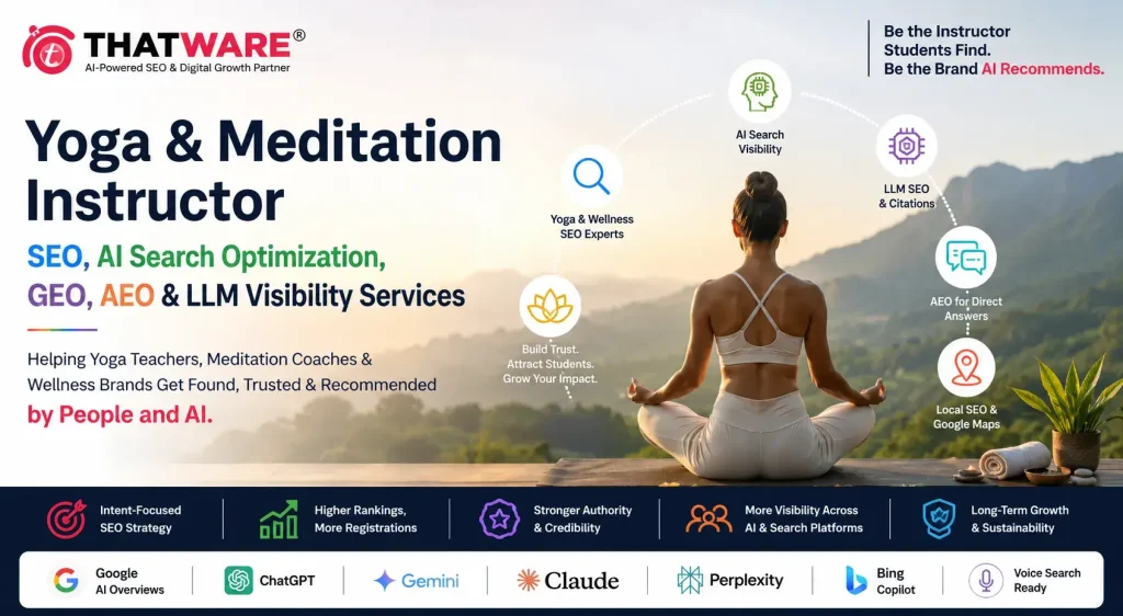 Yoga & Meditation Instructor SEO