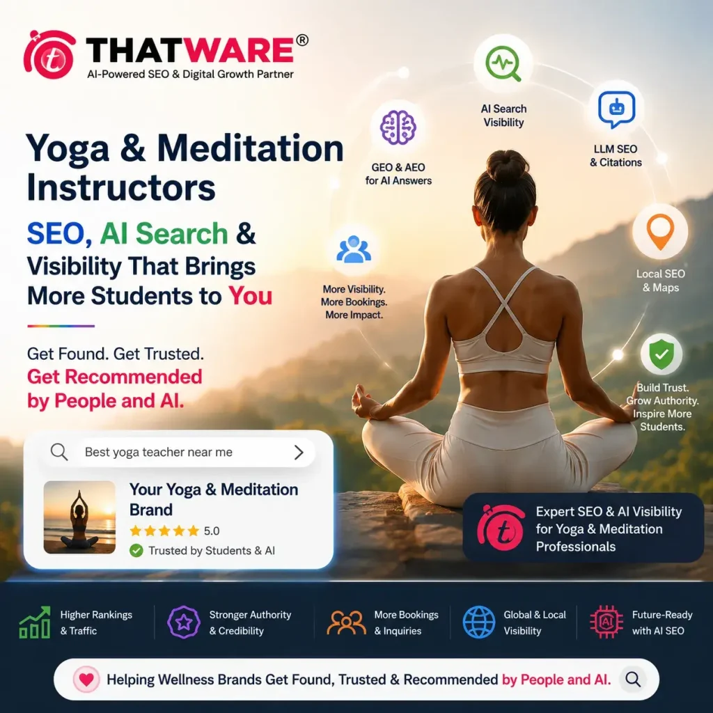 Yoga & Meditation Instructor SEO