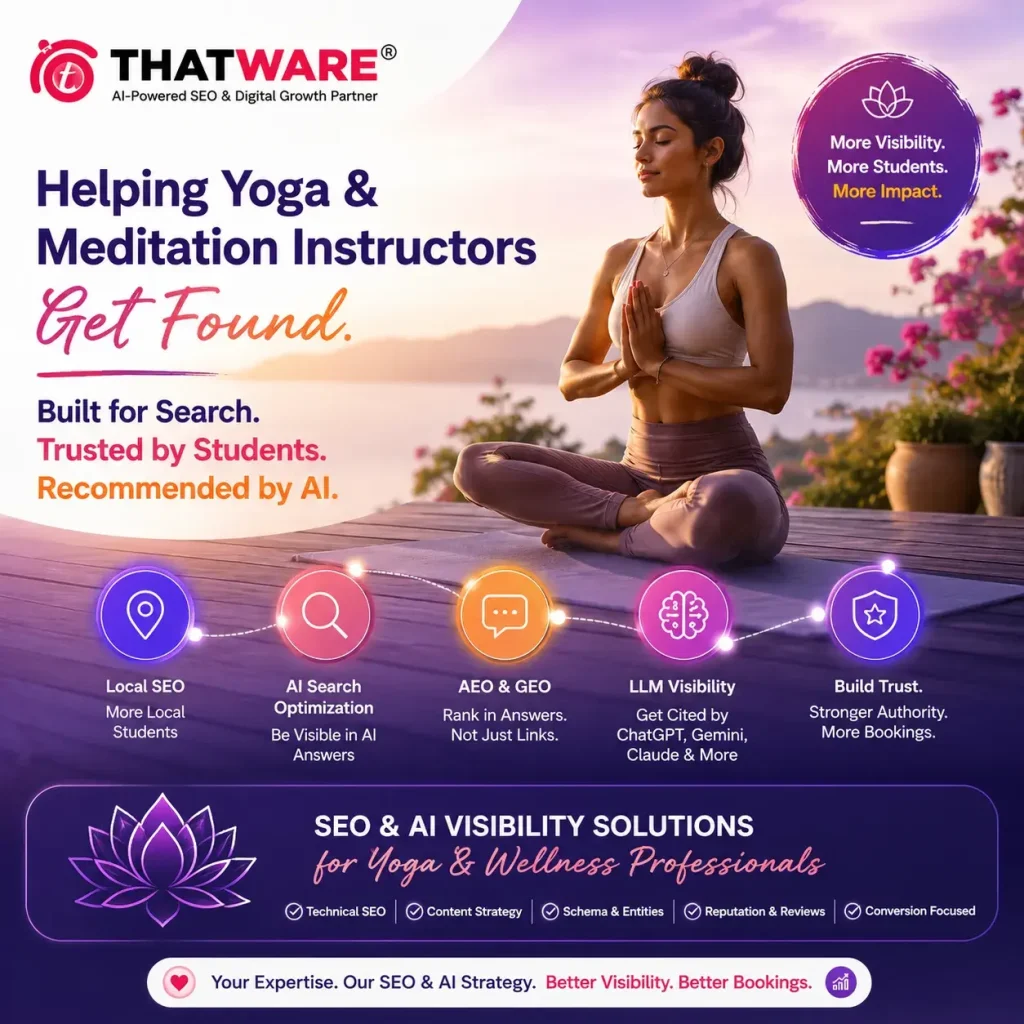 Yoga & Meditation Instructor SEO