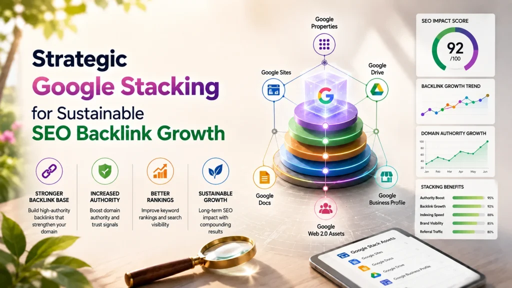 Strategic Google Stacking for Sustainable SEO Backlink Growth