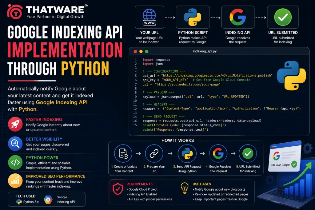 Google Indexing API Implementation through Python
