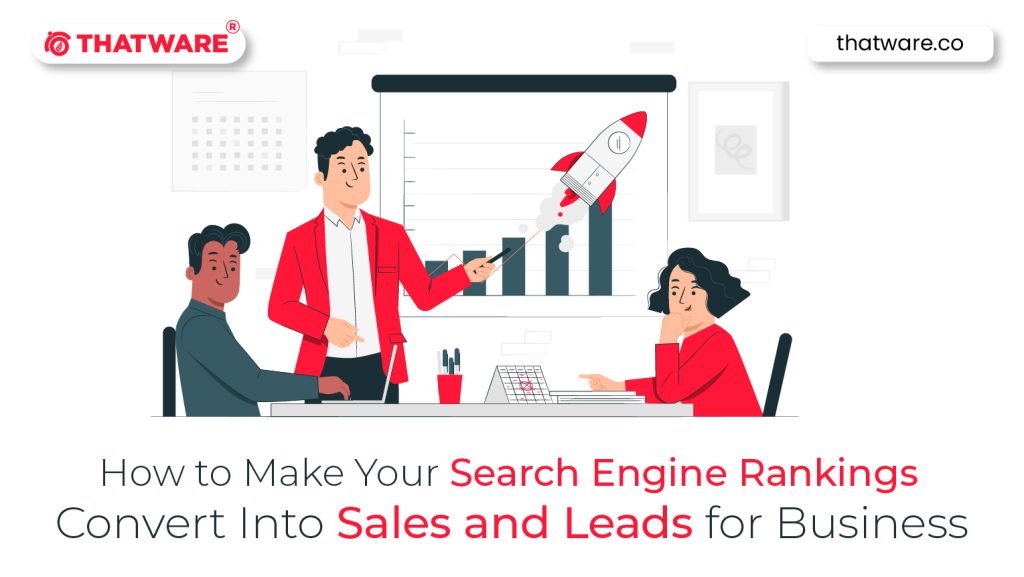 search rankings and sales