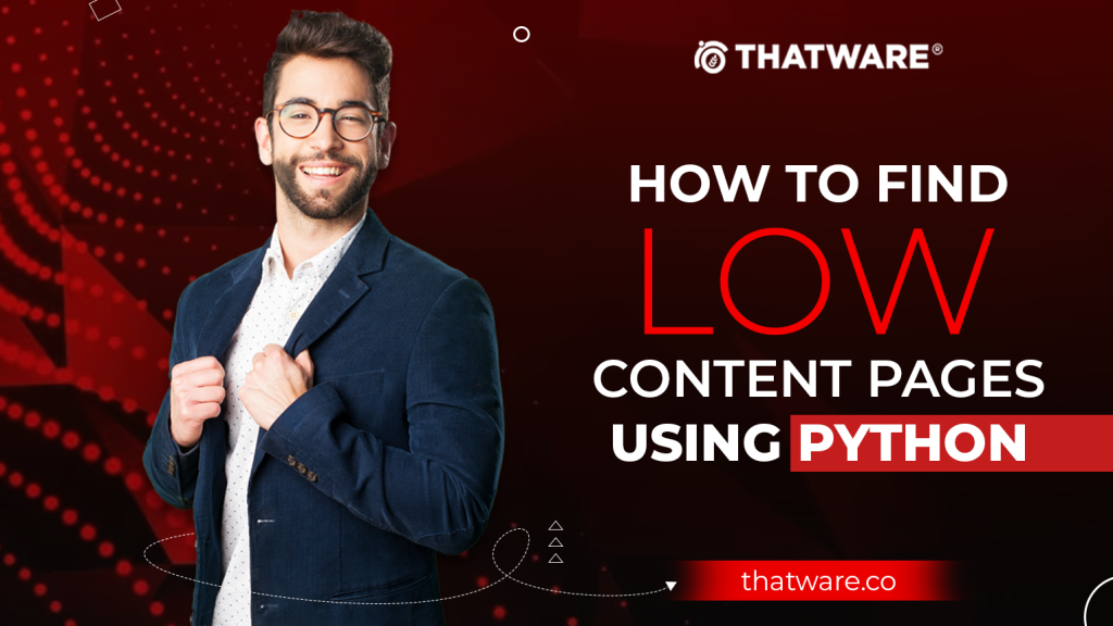 find low content page using python