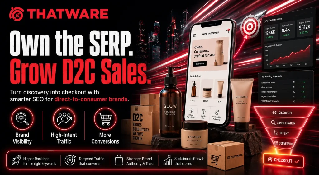 D2C SEO Services, AI Search Optimization, GEO, AEO & LLM Visibility