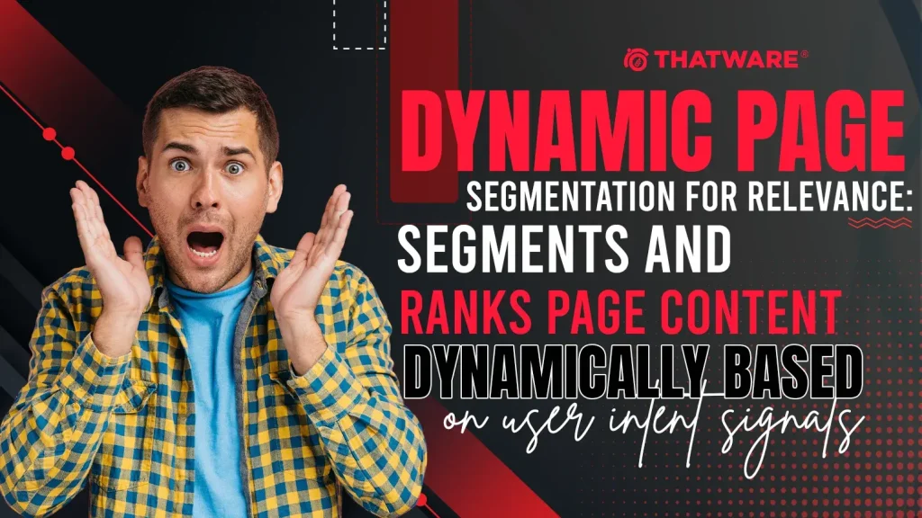 Dynamic Page Segmentation for Relevance