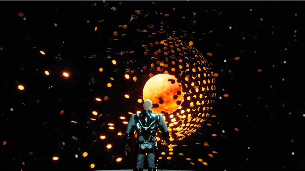 dyson sphere illuminating