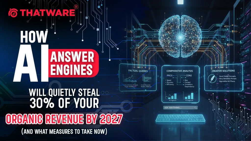 How AI Answer Engines Will Quietly Steal 30 of Your Organic Revenue by 2027 (and What Measures to Take Now)