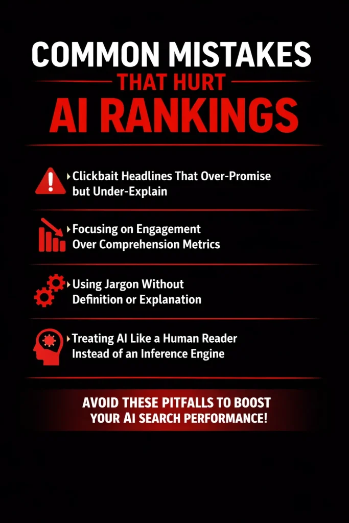 Common Mistakes That Hurt AI Rankings