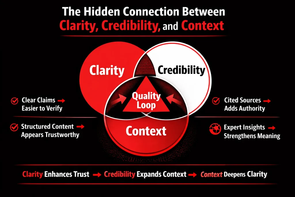 Hidden Connection Between Clarity, Credibility, and Context