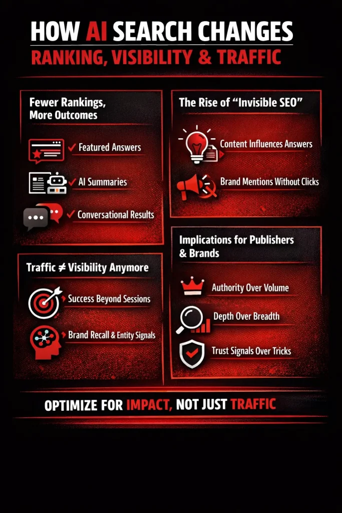 How AI Search Changes Ranking, Visibility & Traffic