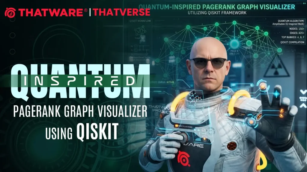 Quantum-Inspired PageRank Graph Visualizer Using Qiskit