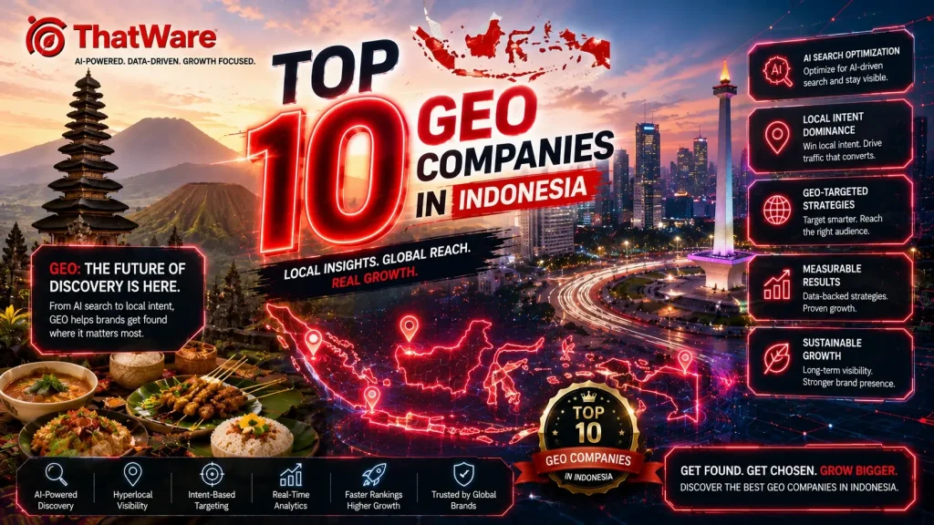 Top 10 GEO Companies in Indonesia