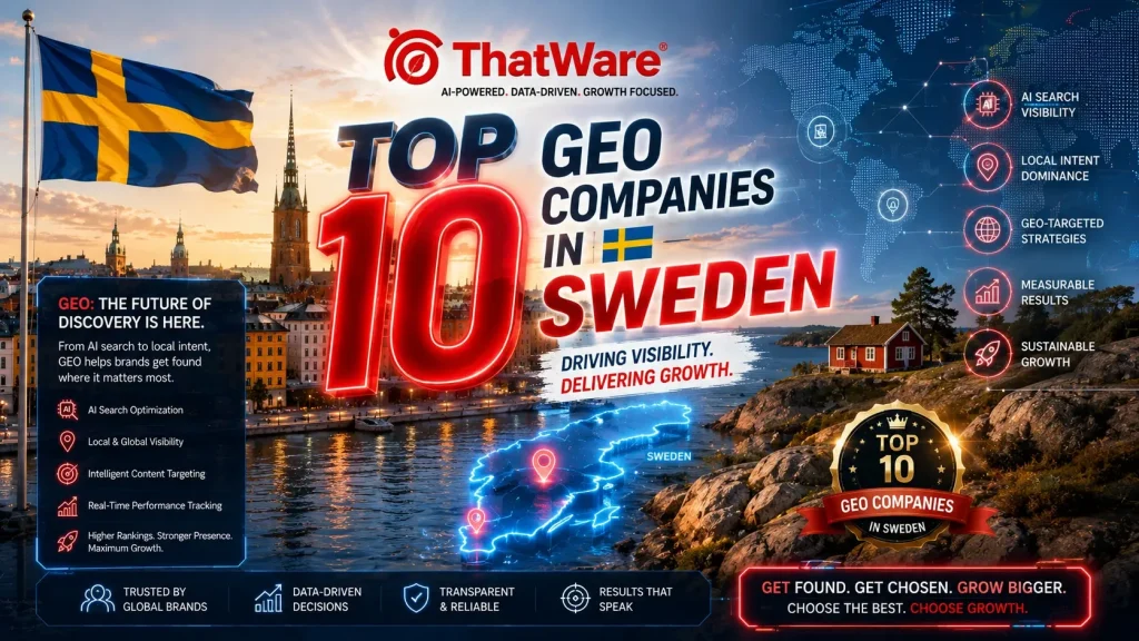 Top GEO Companies in Sweden