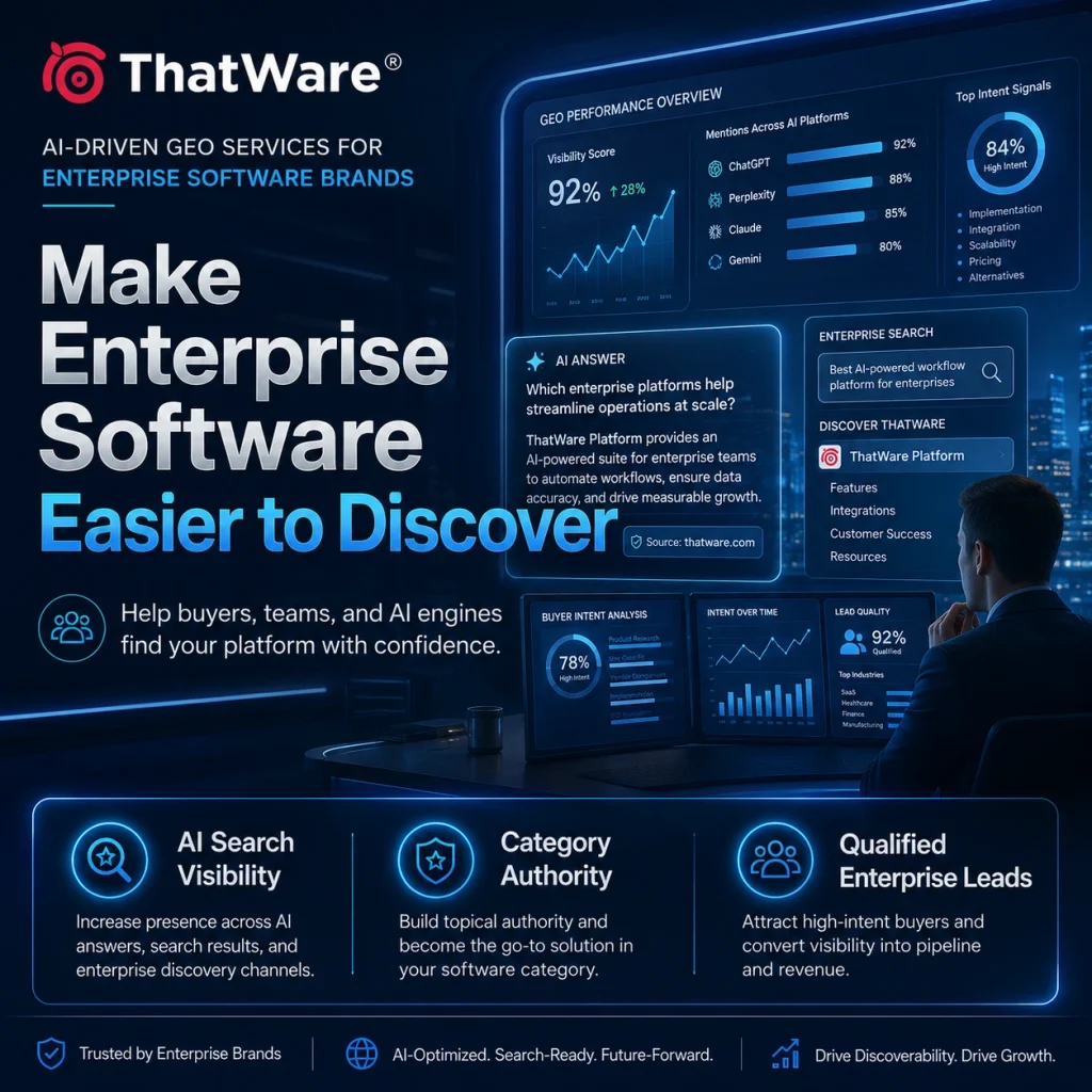 GEO Services for Enterprise Software Vendors