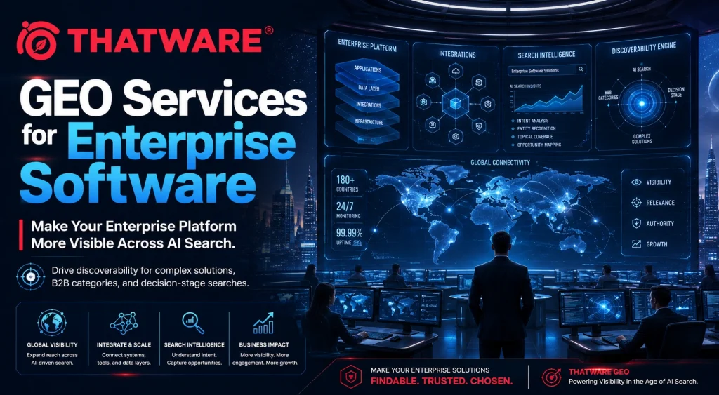 GEO Services for Enterprise Software Vendors