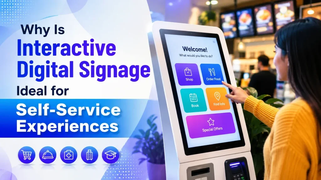 Why Is Interactive Digital Signage Ideal for Self-Service Experiences