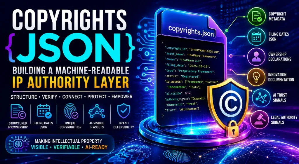 Copyrights JSON Building a Machine-Readable IP Authority Layer