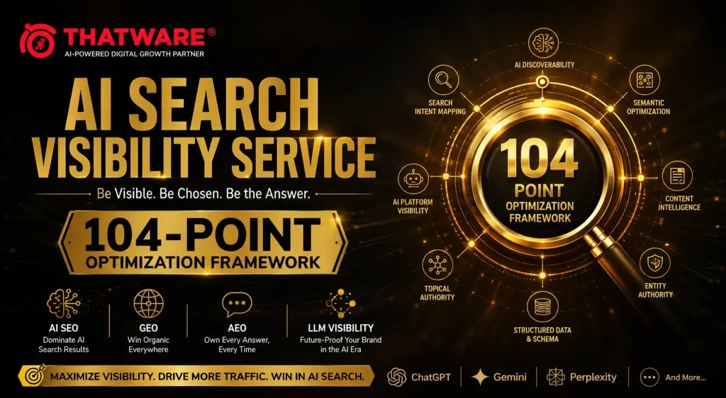 AI Search Visibility Service and 104-Point Optimization Framework