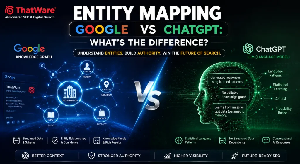 Entity Mapping for Google vs ChatGPT: What's the Difference?