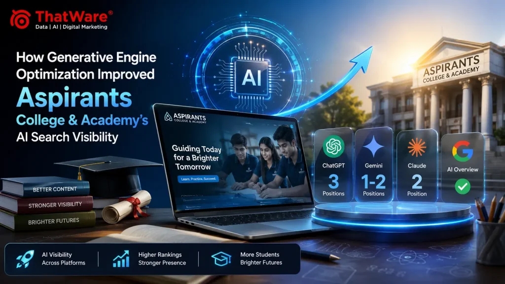 How Generative Engine Optimization Improved Aspirants College & Academy’s AI Search Visibility?
