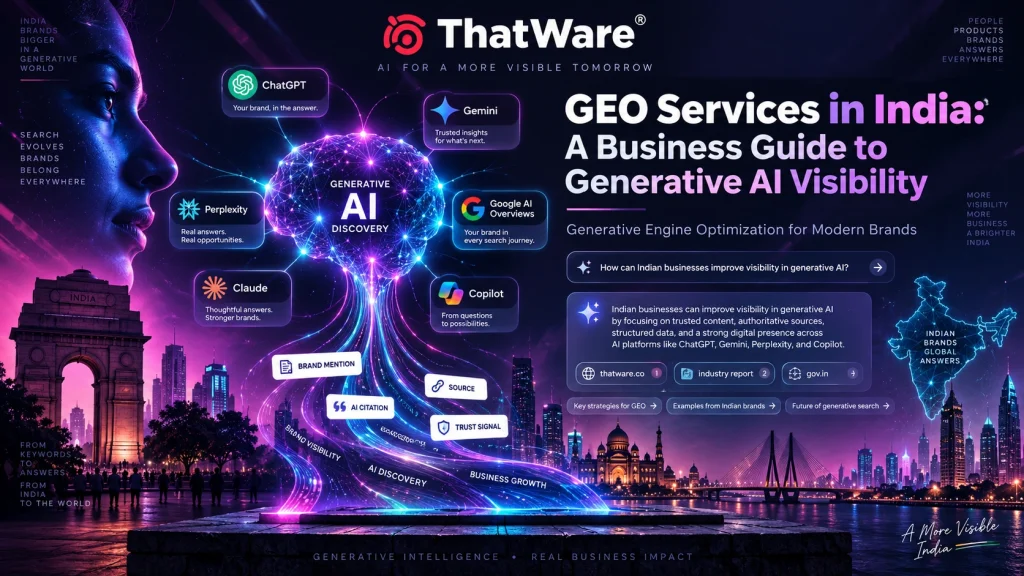 GEO Services in India: A Business Guide to Generative AI Visibility
