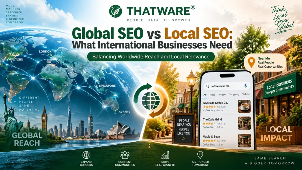 Global SEO vs Local SEO: What International Businesses Need
