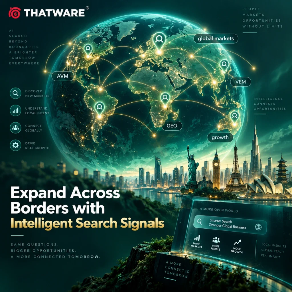Global Search Strategy with AVM, VEM & GEO for International Growth