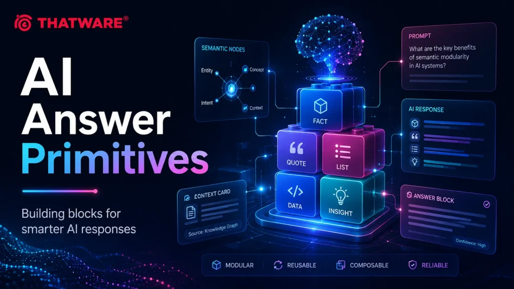AI Answer Primitives JSON Framework for AI Answers, Retrieval, RAG & Generative Search