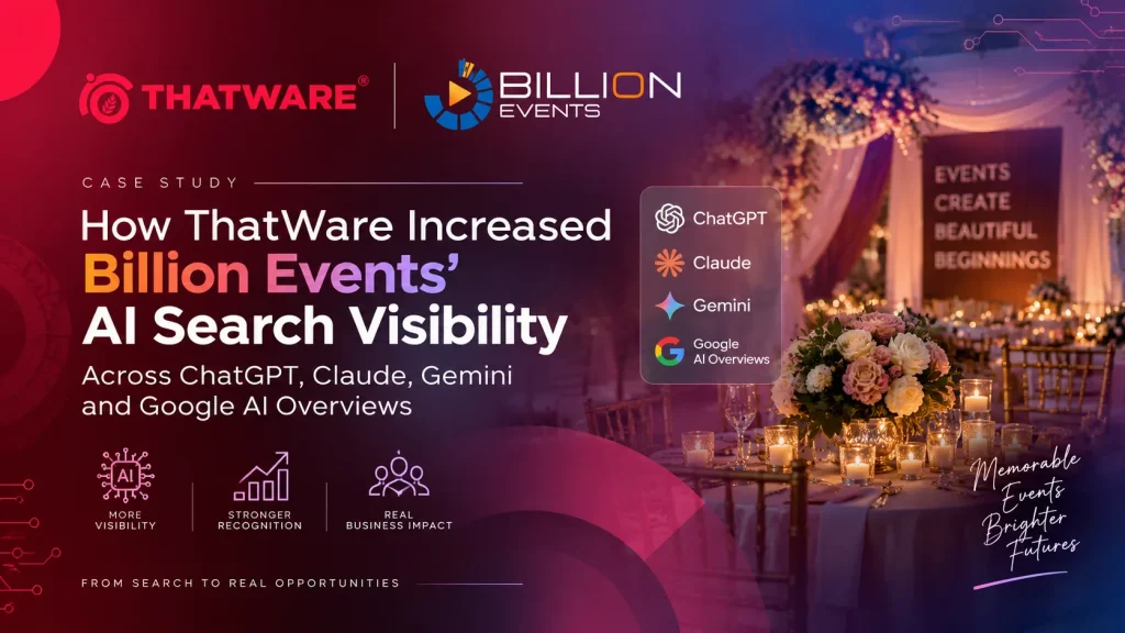 How ThatWare Increased Billion Events’ AI Search Visibility