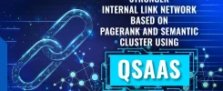 Stronger Internal Link Network based on PageRank and Semantic Cluster using QSAAS