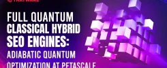Full Quantum Classical Hybrid SEO Engines: Adiabatic Quantum Optimization at Petascale