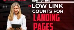 How To Find Low Link Counts For Landing Pages