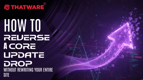 How to Reverse a Core Update Drop Without Rewriting Your Entire Site